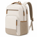 Sac à dos 45 x 30 x 18 cm en textile beige à compartiments pour le quotidien