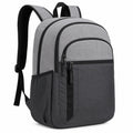 Sac à dos 45 x 30 x 15 cm en polyester gris et noir pour ordinateur style urbain à compartiments