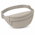 Sac banane taille unique en textile synthétique beige à compartiments multiples